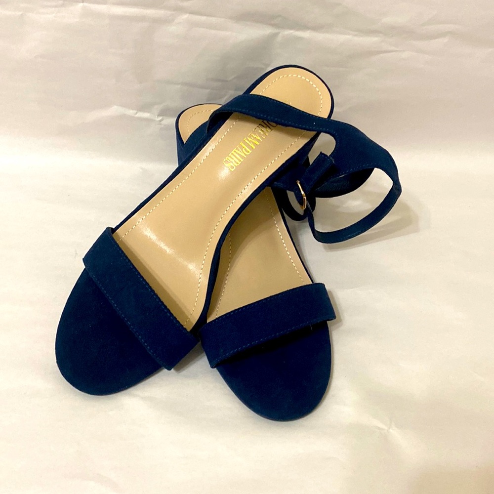 Dream Pairs Suede Block Heel Sandals: Women’s 11